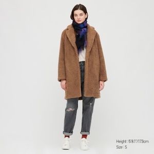 Uniqlo Teddy Bear Fleece Coat